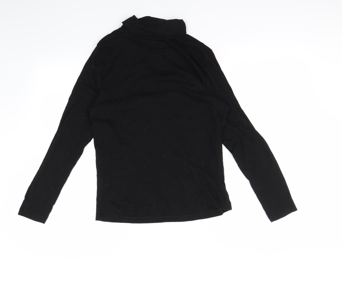 M&Co Womens Black   Pullover Sweatshirt Size 14