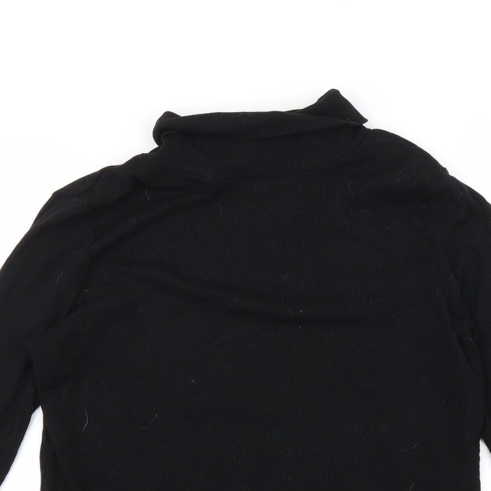 M&Co Womens Black   Pullover Sweatshirt Size 14
