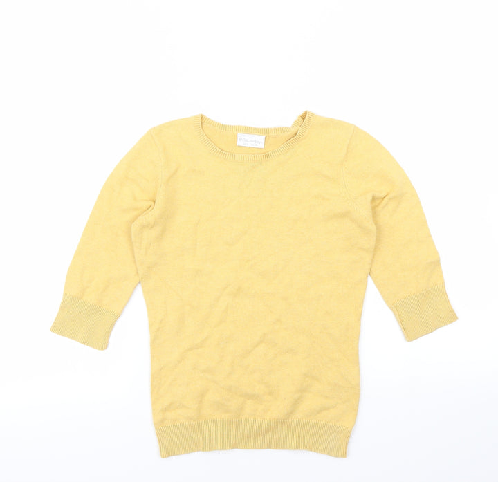 Miss Selfridge Womens Yellow   Pullover Jumper Size 8