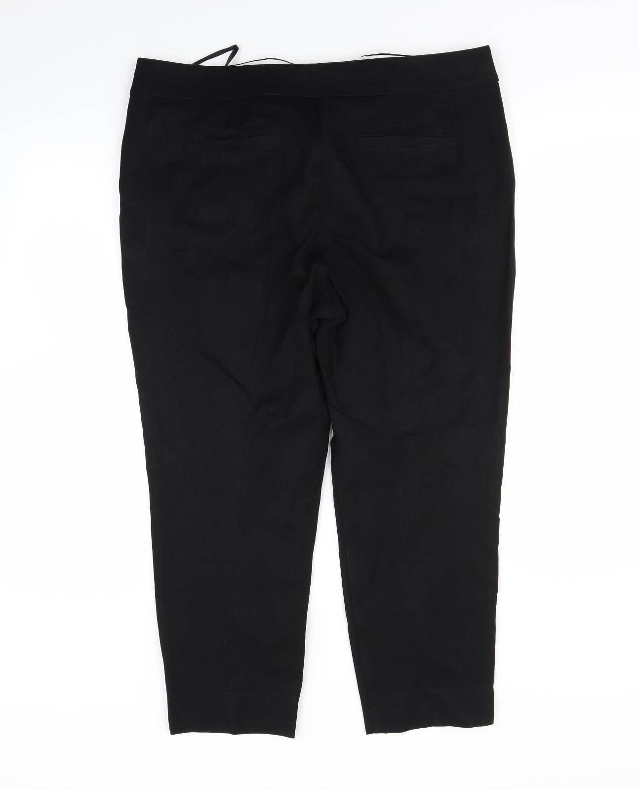 NEXT Womens Black   Trousers  Size 16 L27 in