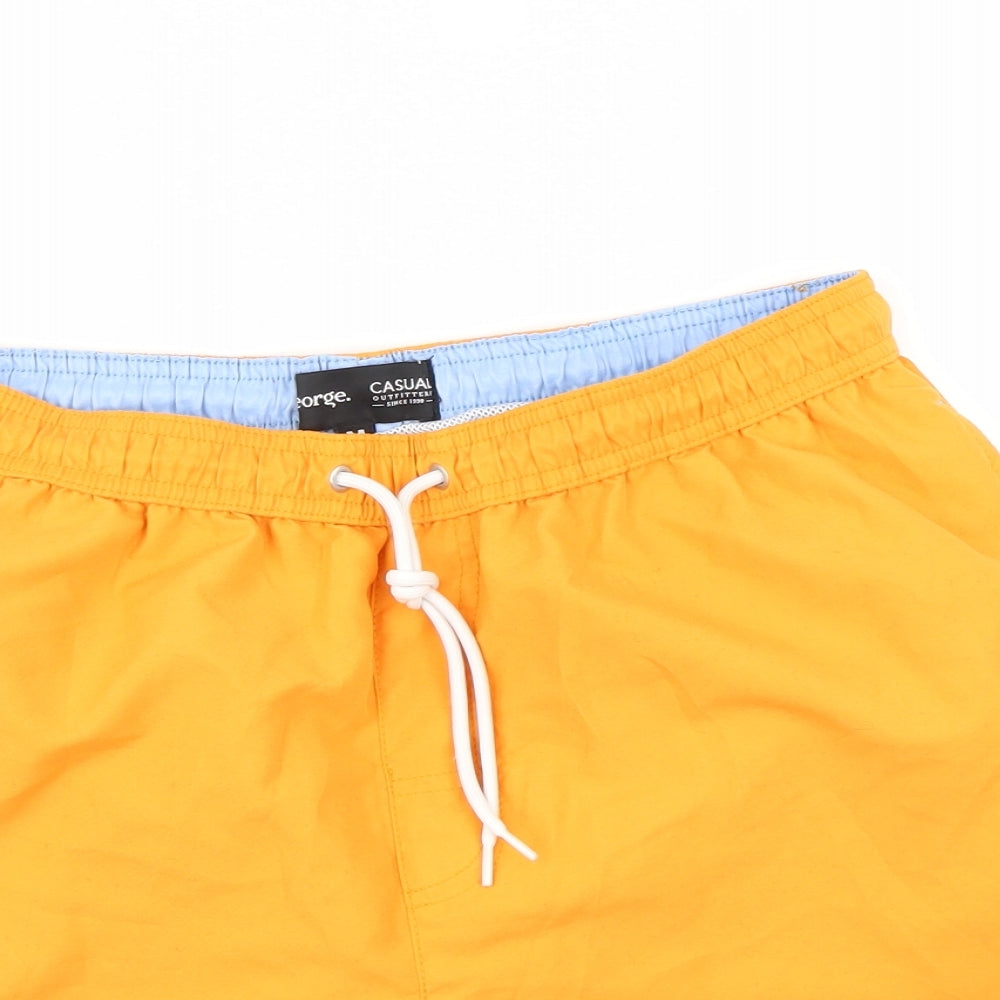 George Mens Yellow   Sweat Shorts Size M