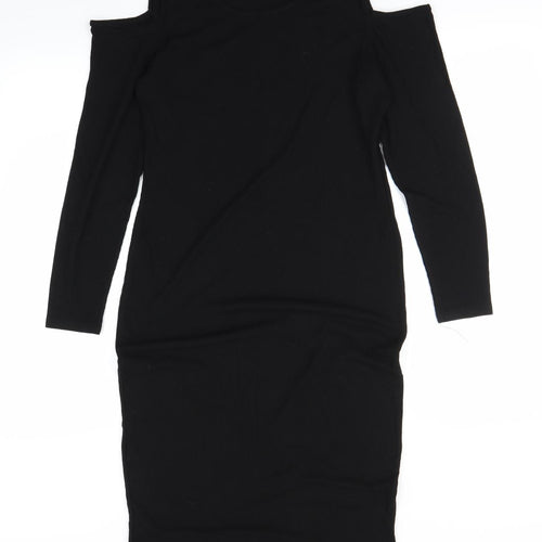 Boohoo Womens Black   Bodycon  Size 16