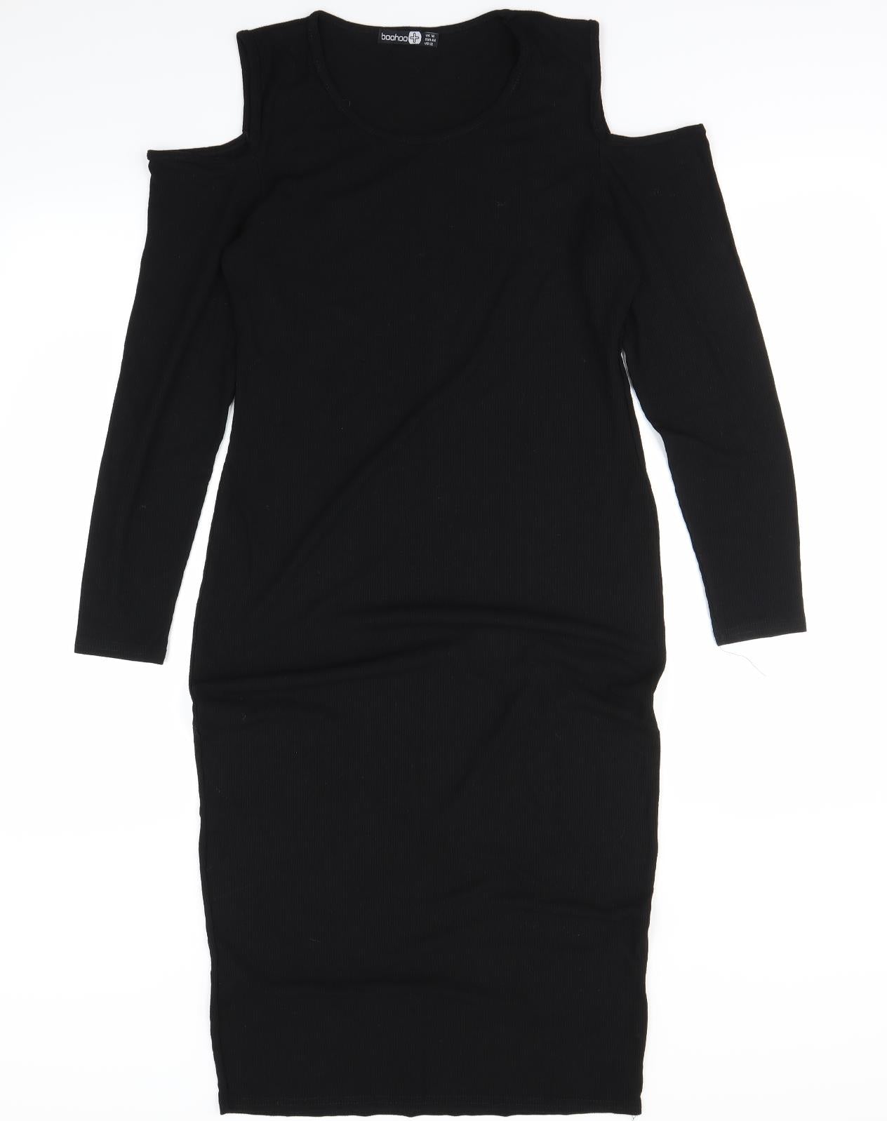 Boohoo Womens Black   Bodycon  Size 16