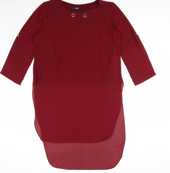 Quiz Womens Red Basic Blouse Size L