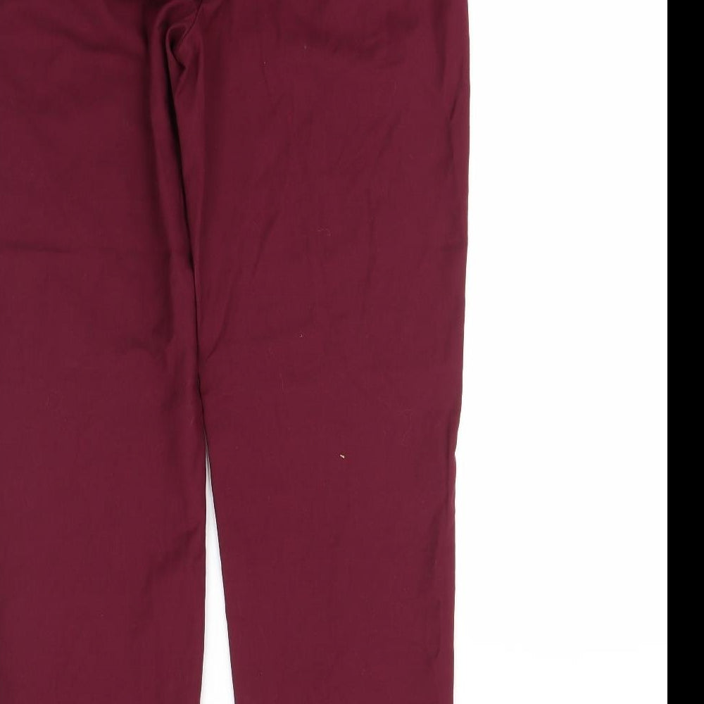 M&S Womens Purple   Dress Pants Trousers Size 10 L29 in