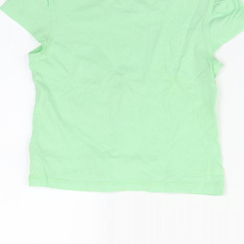 jupilu Girls Green   Basic T-Shirt Size 2-3 Years