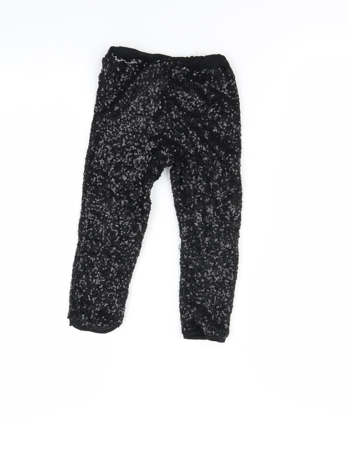 NEXT Girls Black   Jegging Trousers Size 7-8 Years