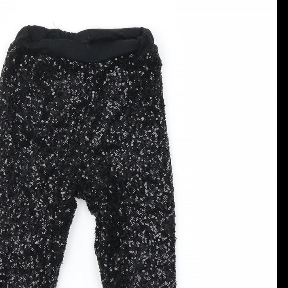 NEXT Girls Black   Jegging Trousers Size 7-8 Years
