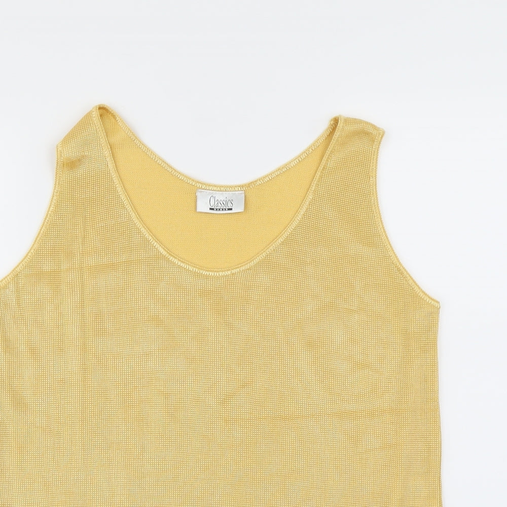 Classic Womens Gold   Basic Tank Size 14
