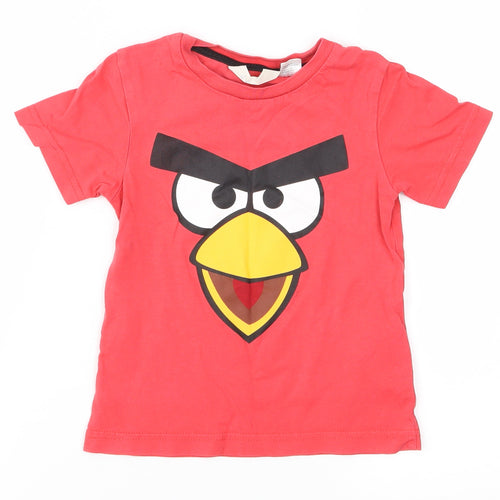 H&M Boys Red   Basic T-Shirt Size 2-3 Years