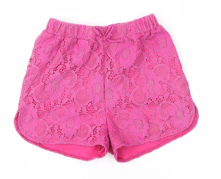 tu Girls Pink Hot Pants Shorts Size 9 Years
