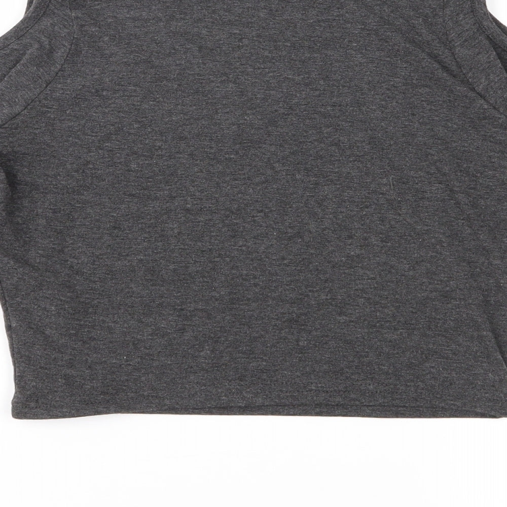 New Look Girls Grey   Cropped Blouse Size 10-11 Years