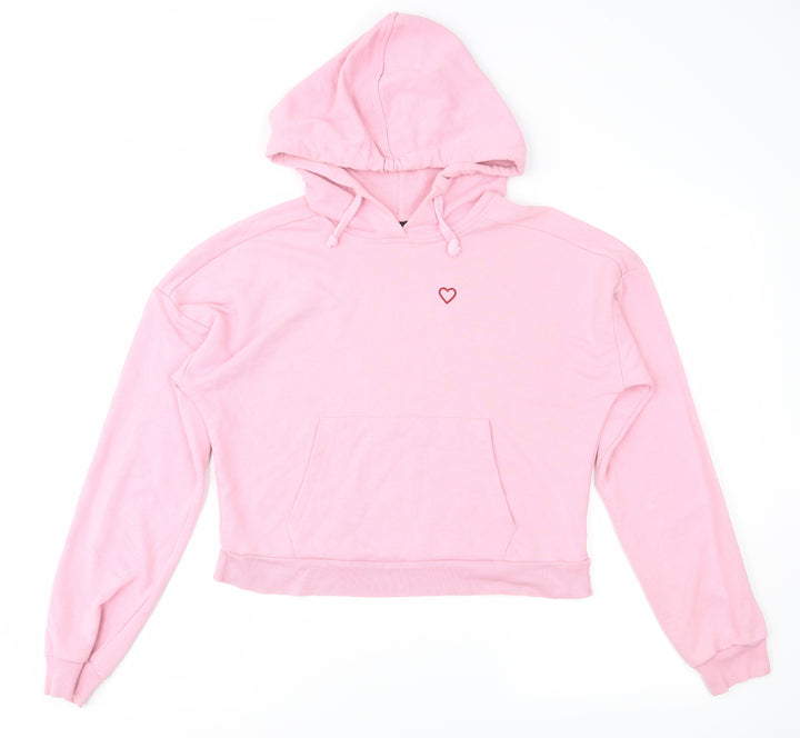 Topshop Womens Pink Pullover Hoodie Size 6