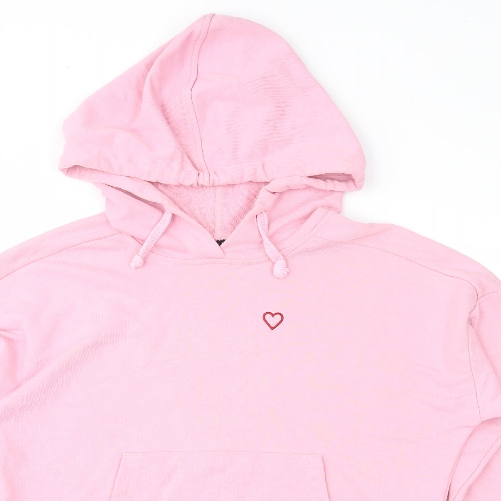 Topshop Womens Pink   Pullover Hoodie Size 6