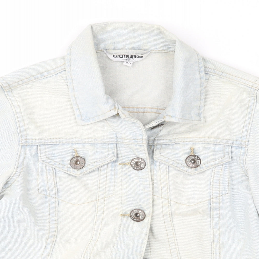 New Look Girls Blue   Jacket  Size 12-13 Years