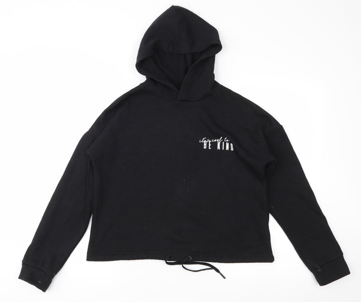 Peacocks Womens Black   Pullover Hoodie Size 8