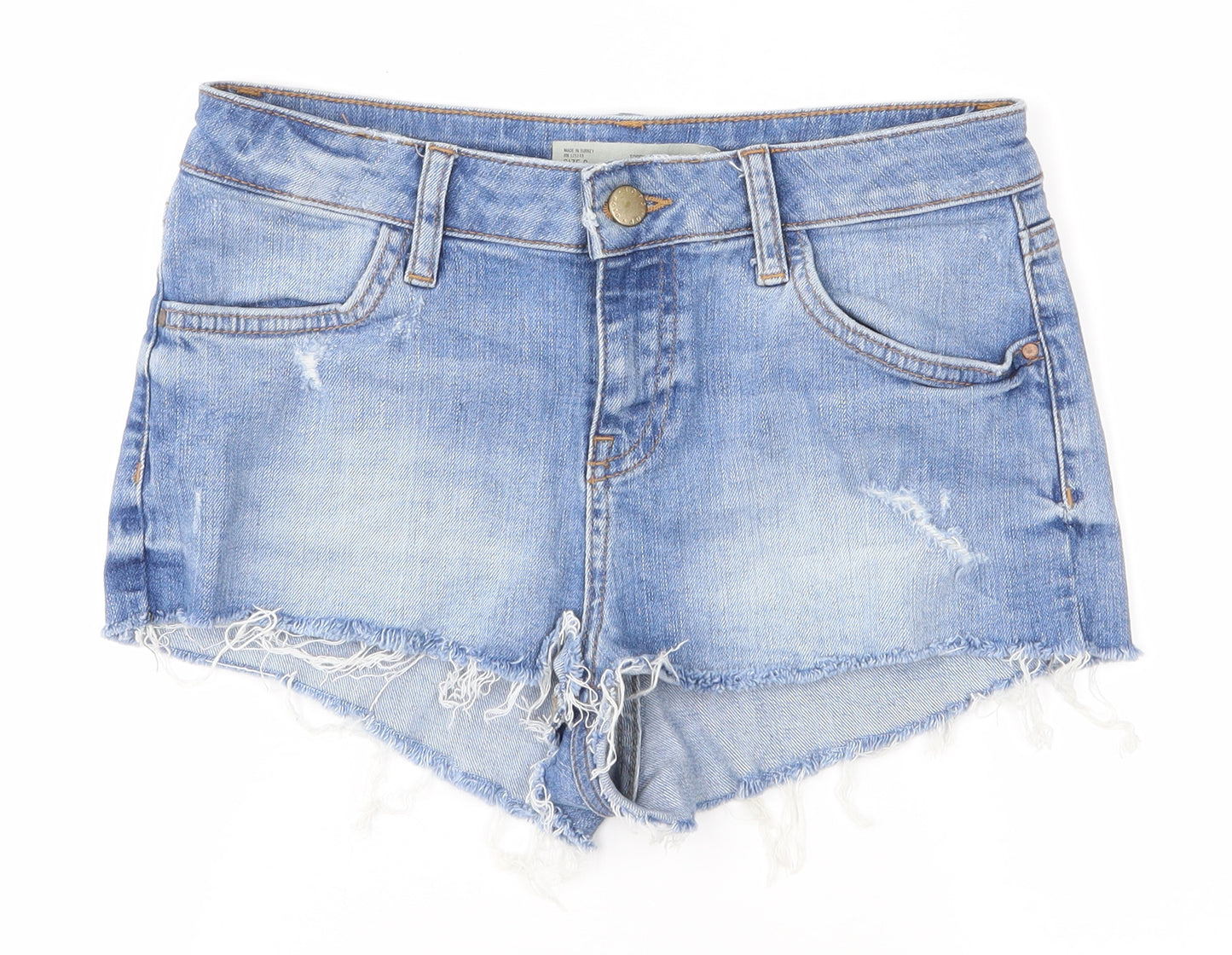 Topshop Womens Blue   Hot Pants Shorts Size 8
