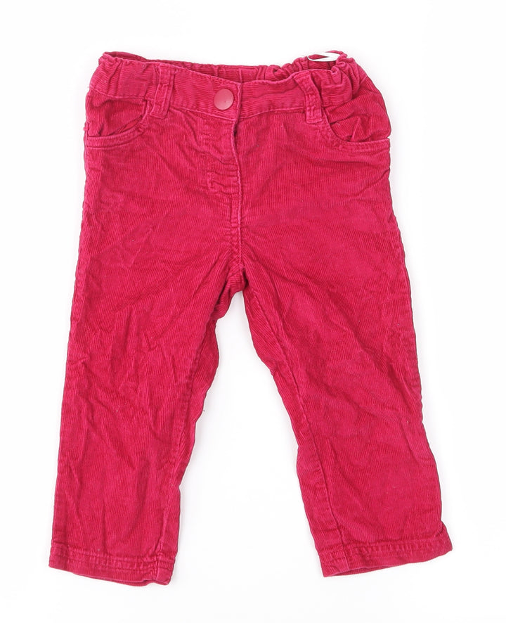 baby klub Baby Pink Cargo Trousers Size 18-24 Months