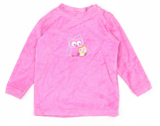 Papagino Girls Pink   Pullover Jumper Size 2 Years
