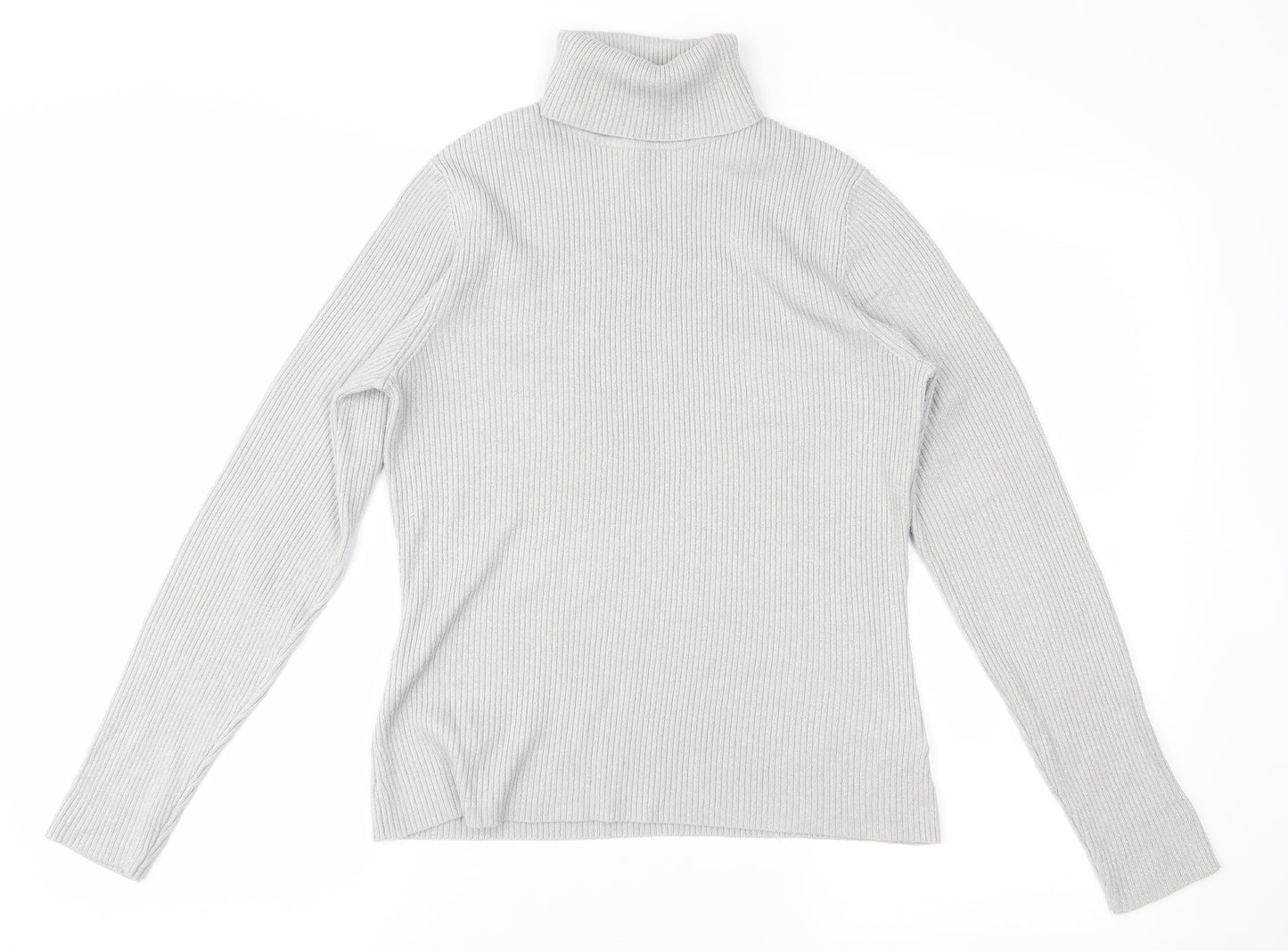 Worthington Womens Grey   Pullover Jumper Size M  - shimmer