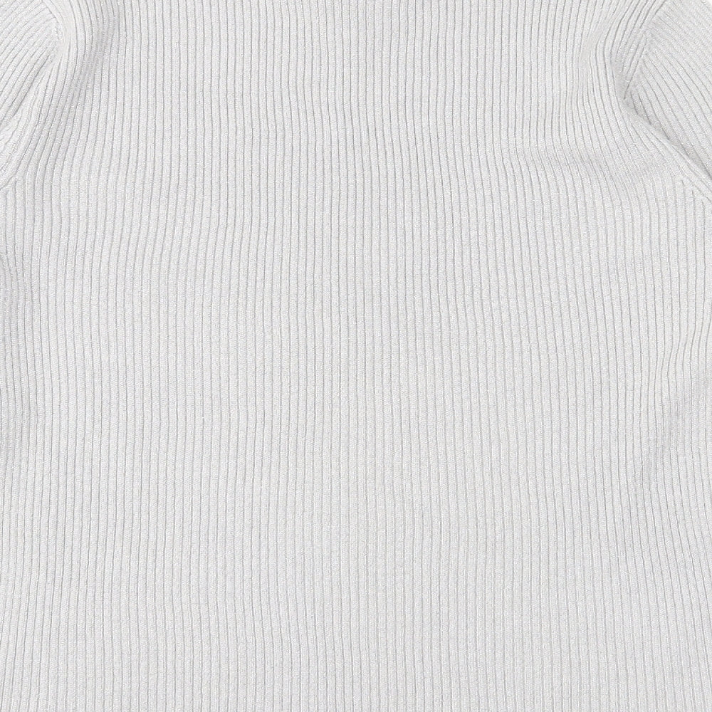 Worthington Womens Grey   Pullover Jumper Size M  - shimmer