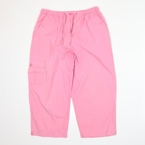 Bcasual Womens Pink   Trousers  Size 14 L20 in