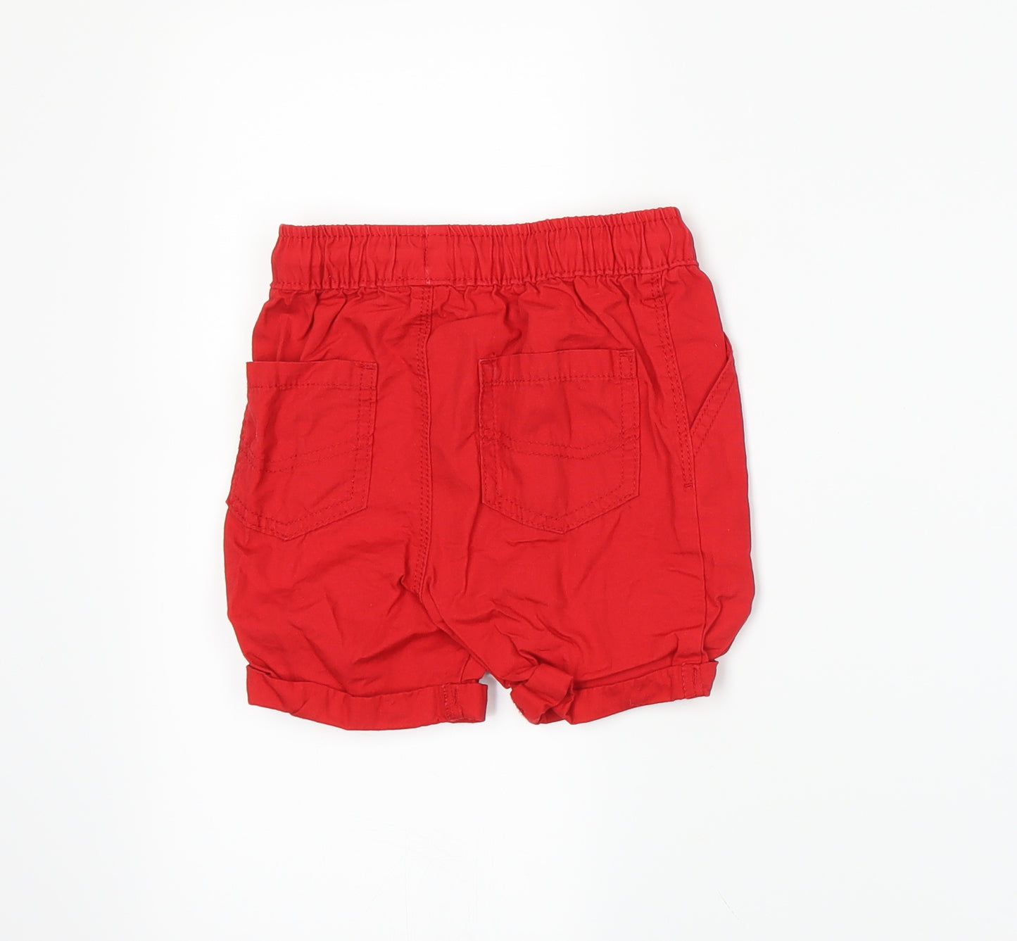 George Boys Red   Chino Shorts Size 2-3 Years