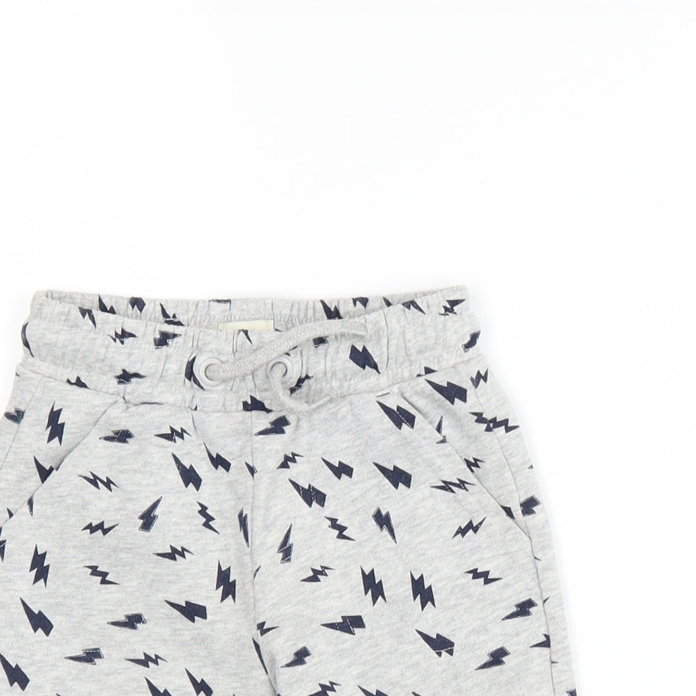 F&F Boys Grey  Jersey Sweat Shorts Size 2-3 Years