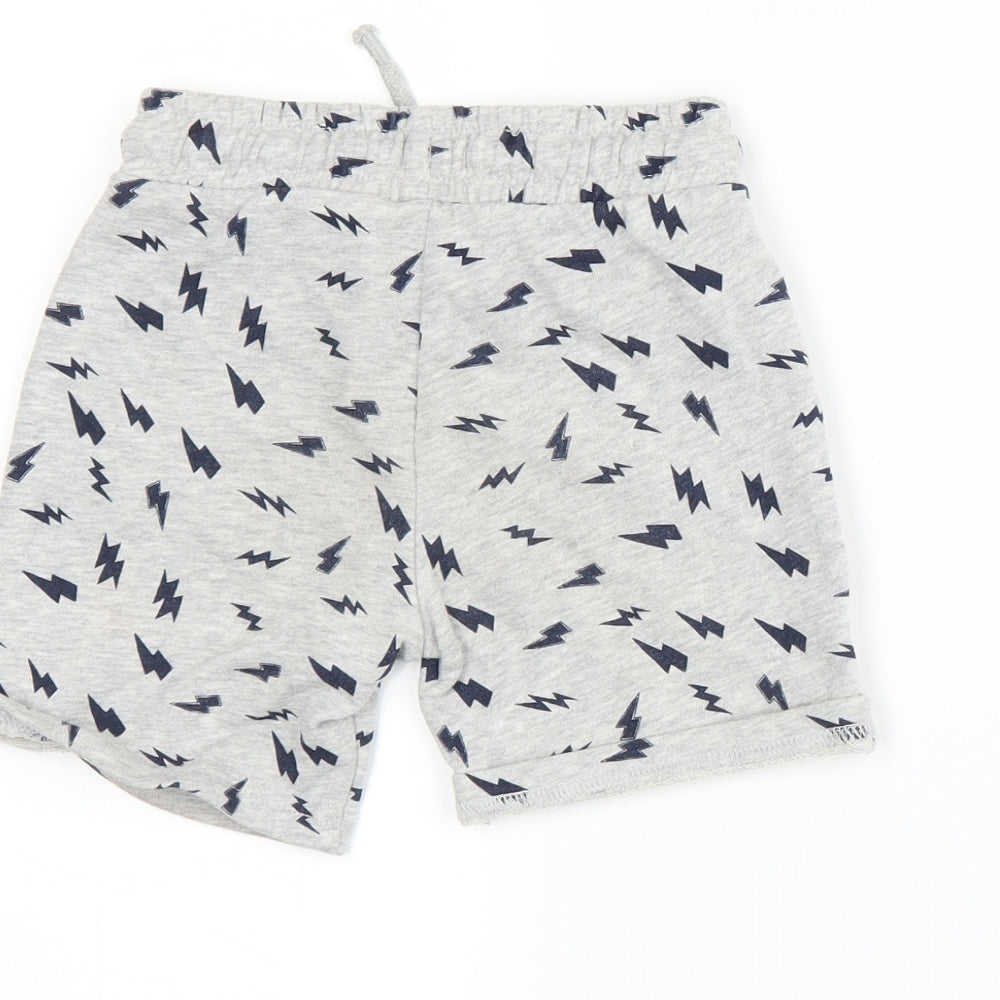 F&F Boys Grey  Jersey Sweat Shorts Size 2-3 Years