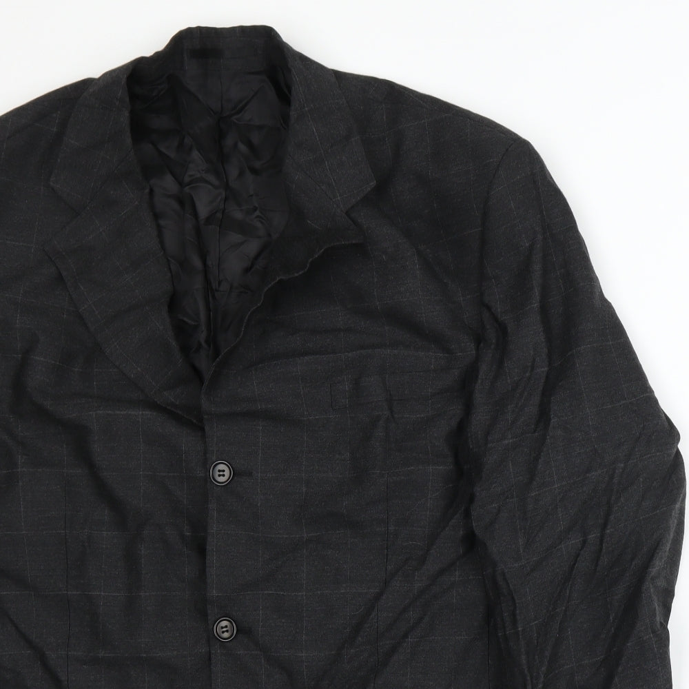 Milan Collection Mens Grey   Jacket Suit Jacket Size XL