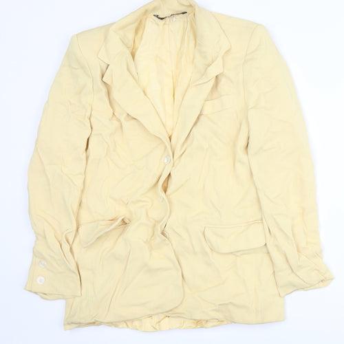Libra Womens Yellow   Jacket Suit Jacket Size 12