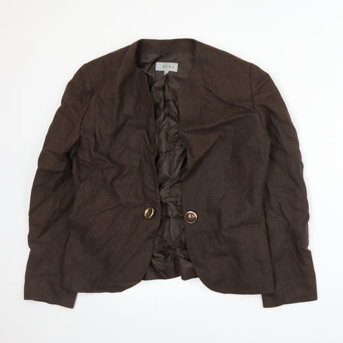 Marks and Spencer Womens Brown   Jacket Suit Jacket Size 14