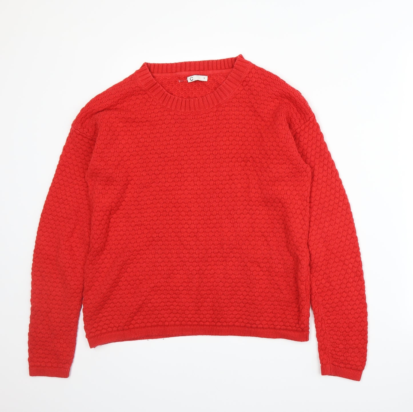Cubus Womens Red  Knit Pullover Jumper Size S