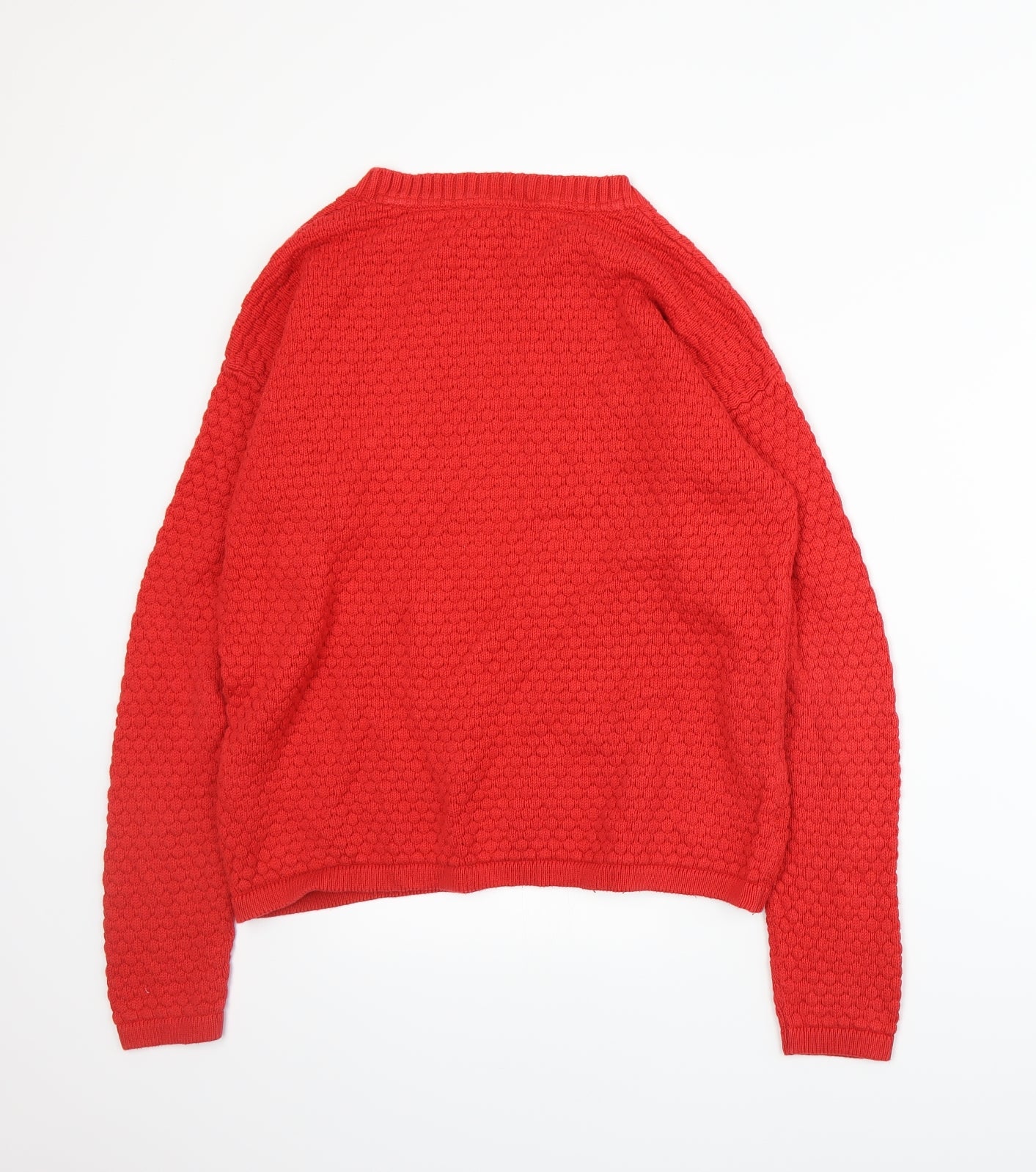 Cubus Womens Red  Knit Pullover Jumper Size S