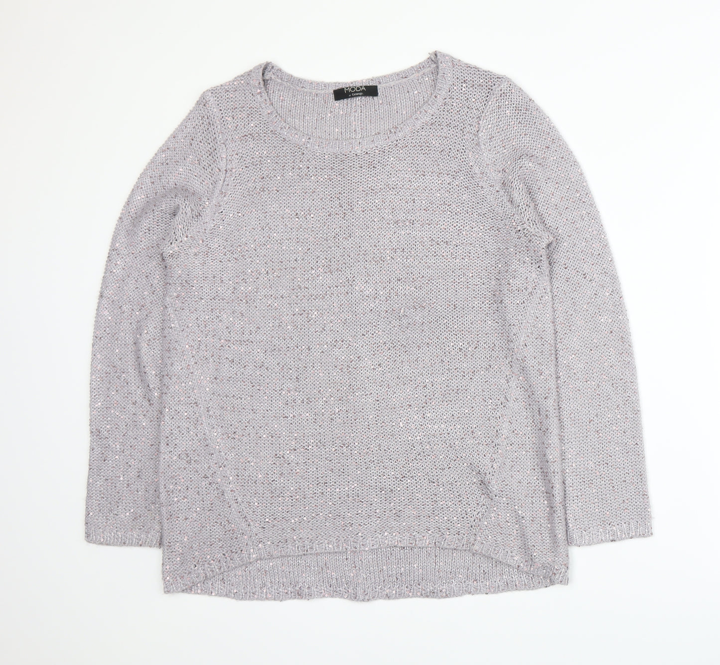 George Womens Pink  Knit Pullover Jumper Size 16