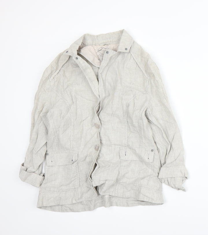 Olsen Womens Grey Jacket Suit Jacket Size 12