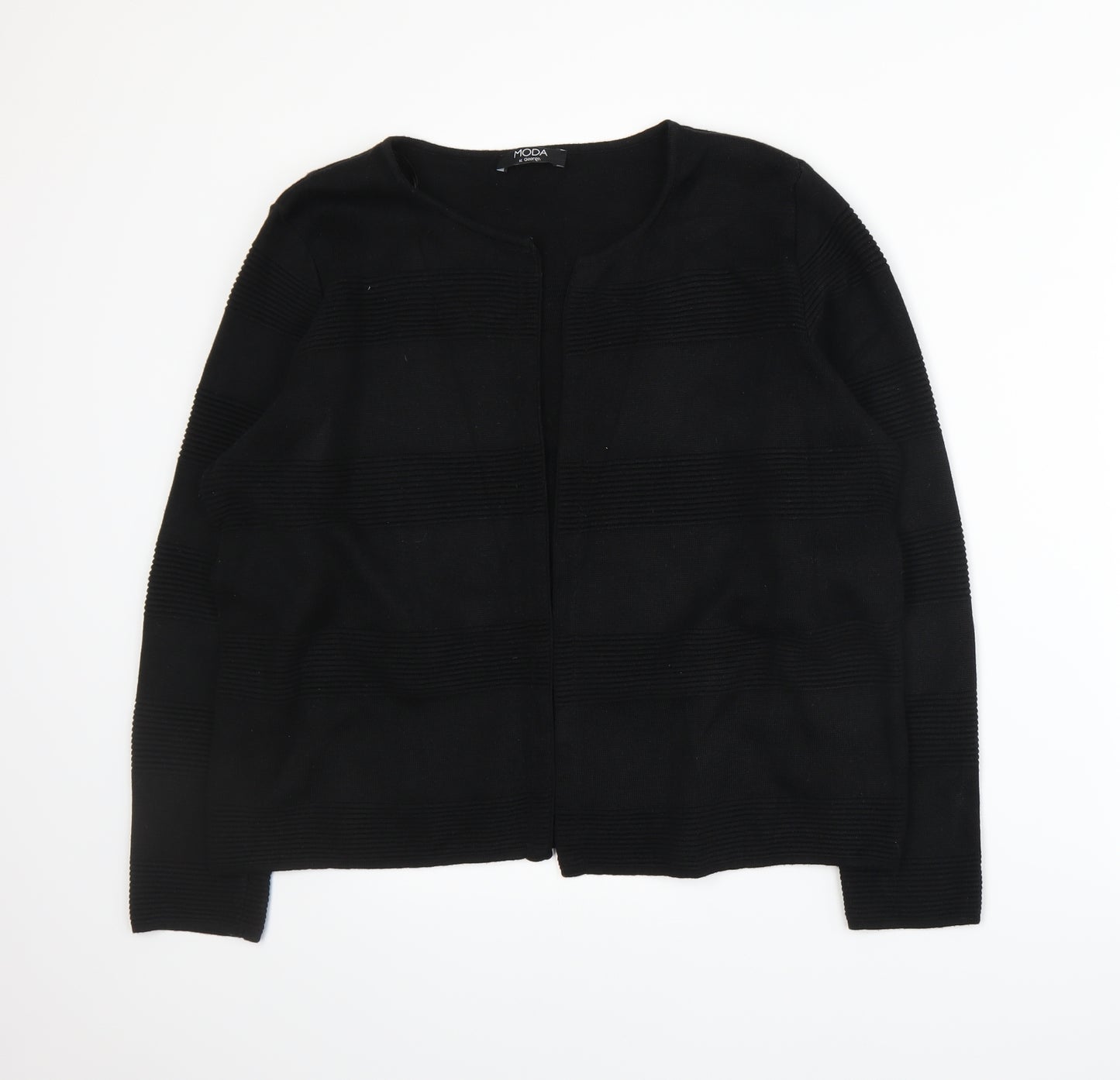 George Womens Black  Knit Cardigan Jumper Size 16