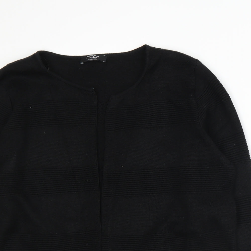George Womens Black  Knit Cardigan Jumper Size 16