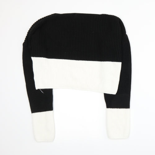 PRETTYLITTLETHING Womens Black  Knit Pullover Jumper Size S