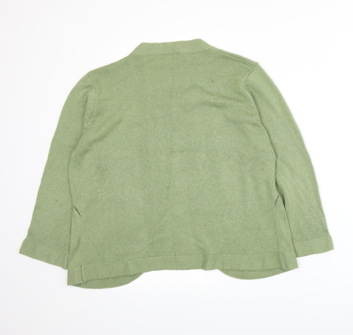 Alexara Womens Green   Cardigan Jumper Size L