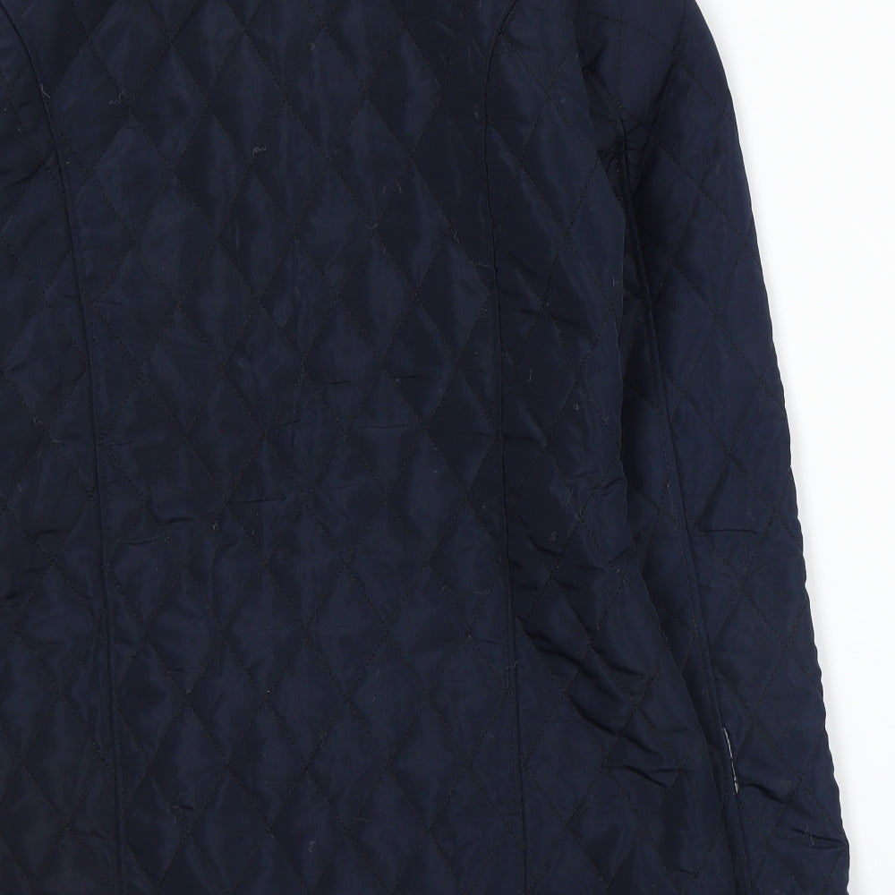 Urban Diva Womens Blue   Quilted Jacket Size L