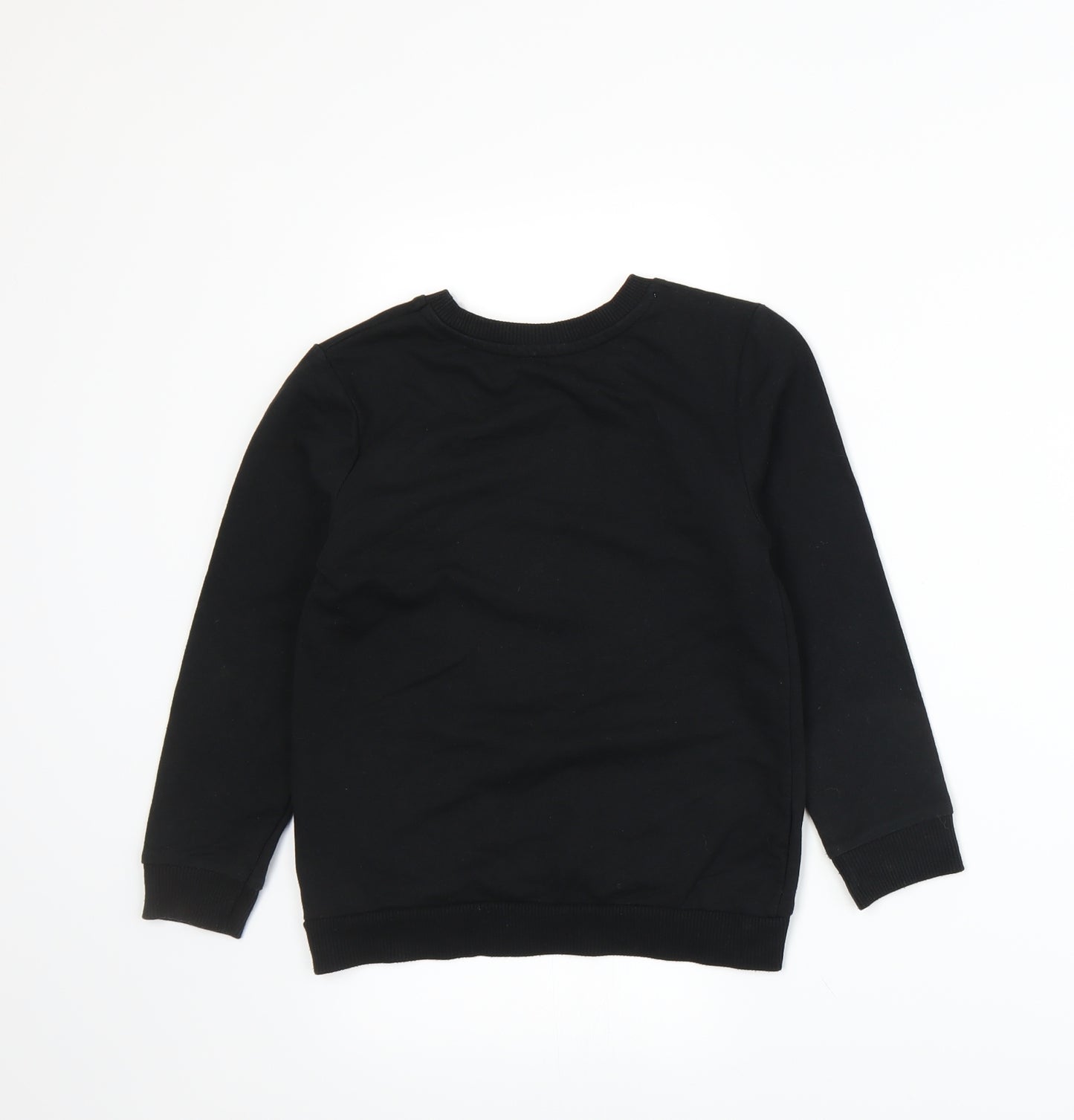 Primark Girls Black   Pullover Sweatshirt Size 6-7 Years