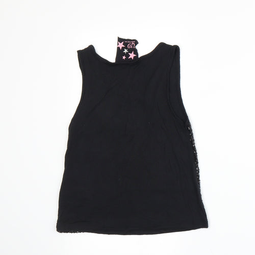 Young Dimension Girls Black   Basic Tank Size 6-7 Years