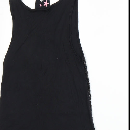Young Dimension Girls Black   Basic Tank Size 6-7 Years