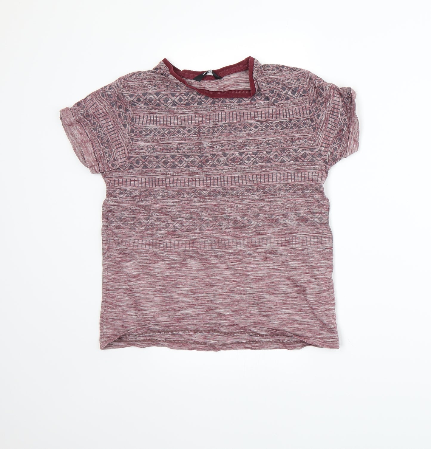 George Girls Red   Basic T-Shirt Size 10-11 Years