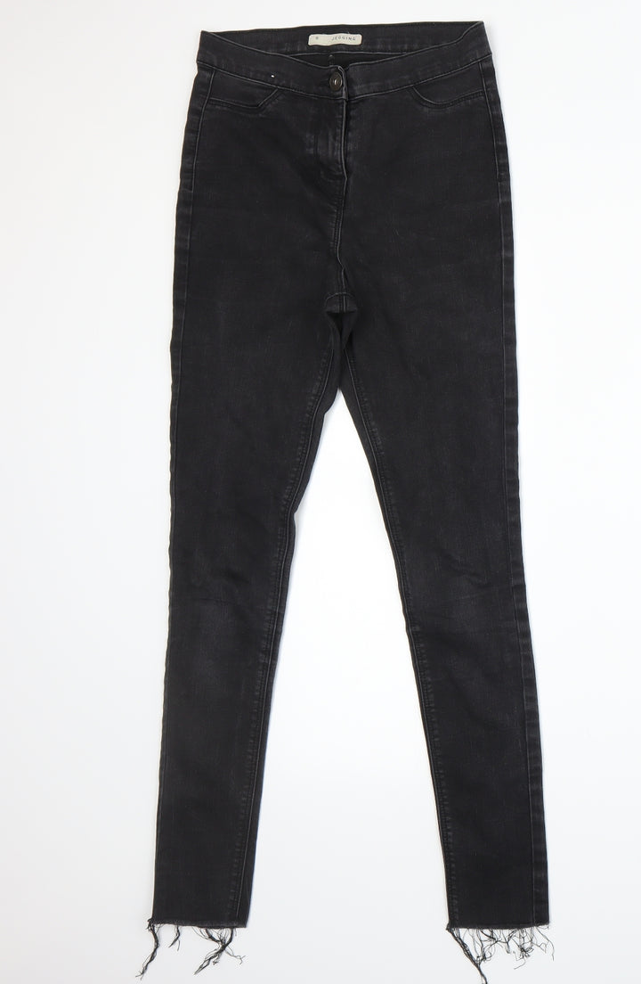 Nutmeg Womens Grey Jegging Jeans Size 8 L26 in