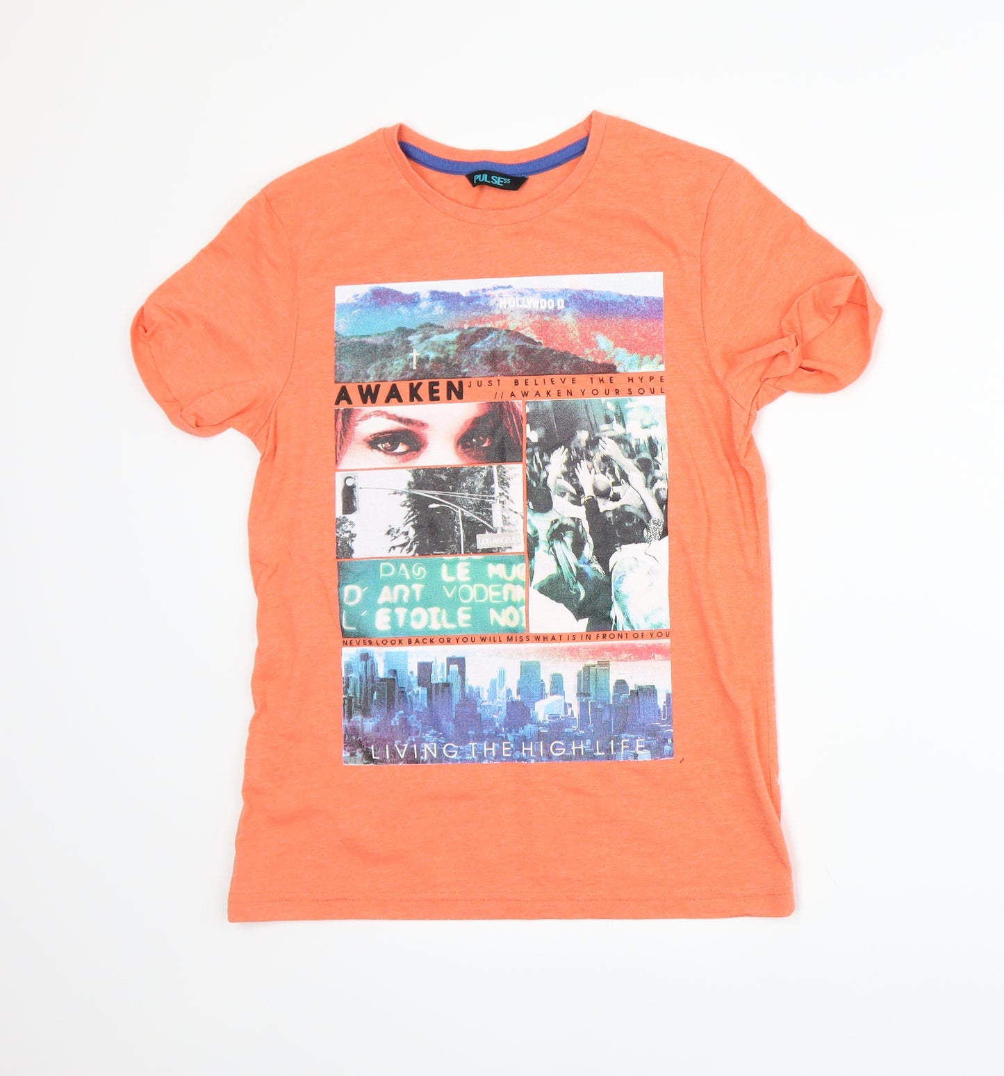 George Boys Orange   Basic T-Shirt Size 11-12 Years