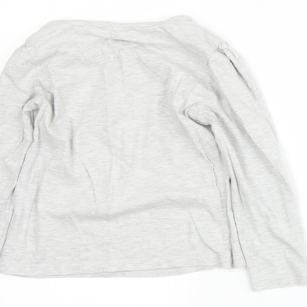 Primark Girls Grey   Basic T-Shirt Size 5-6 Years