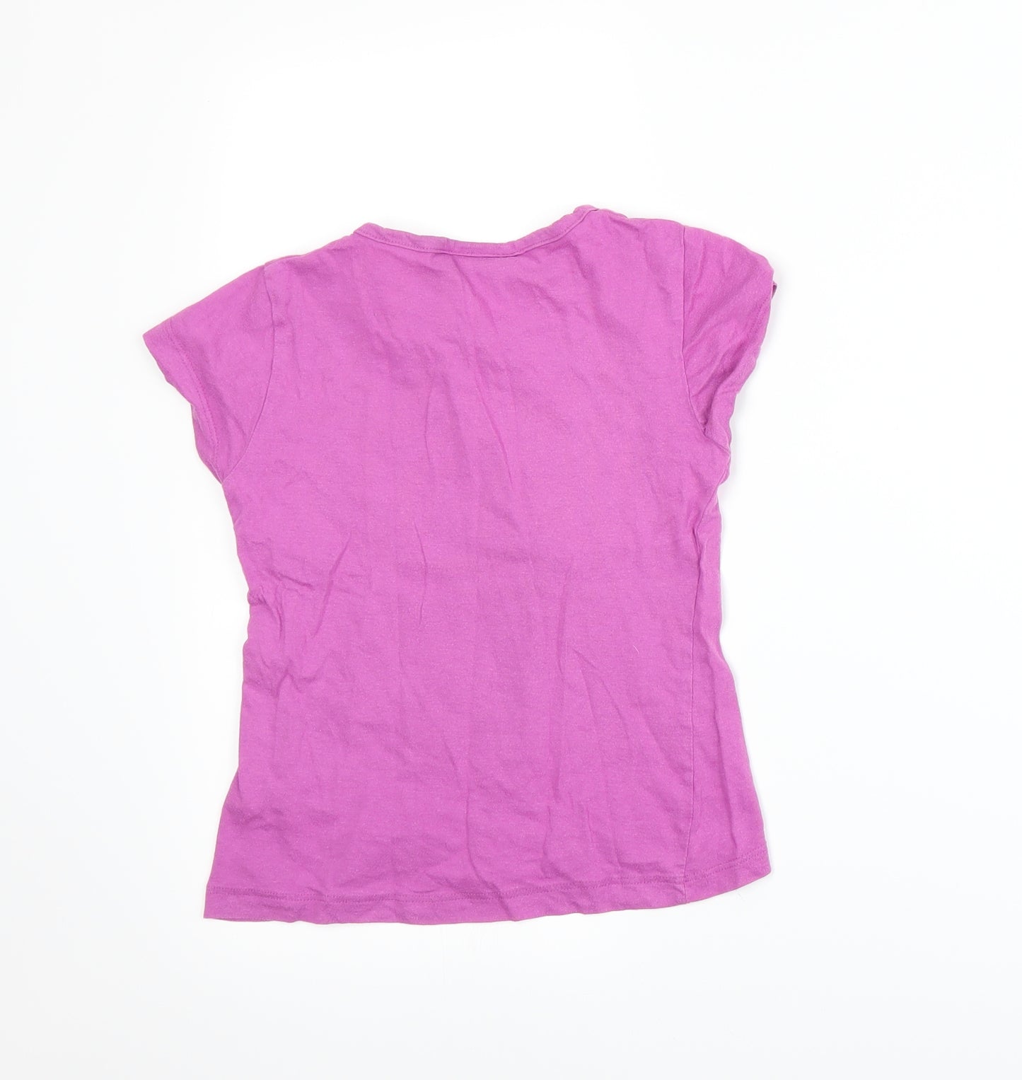 The Smurfs Girls Purple   Basic T-Shirt Size 8-9 Years