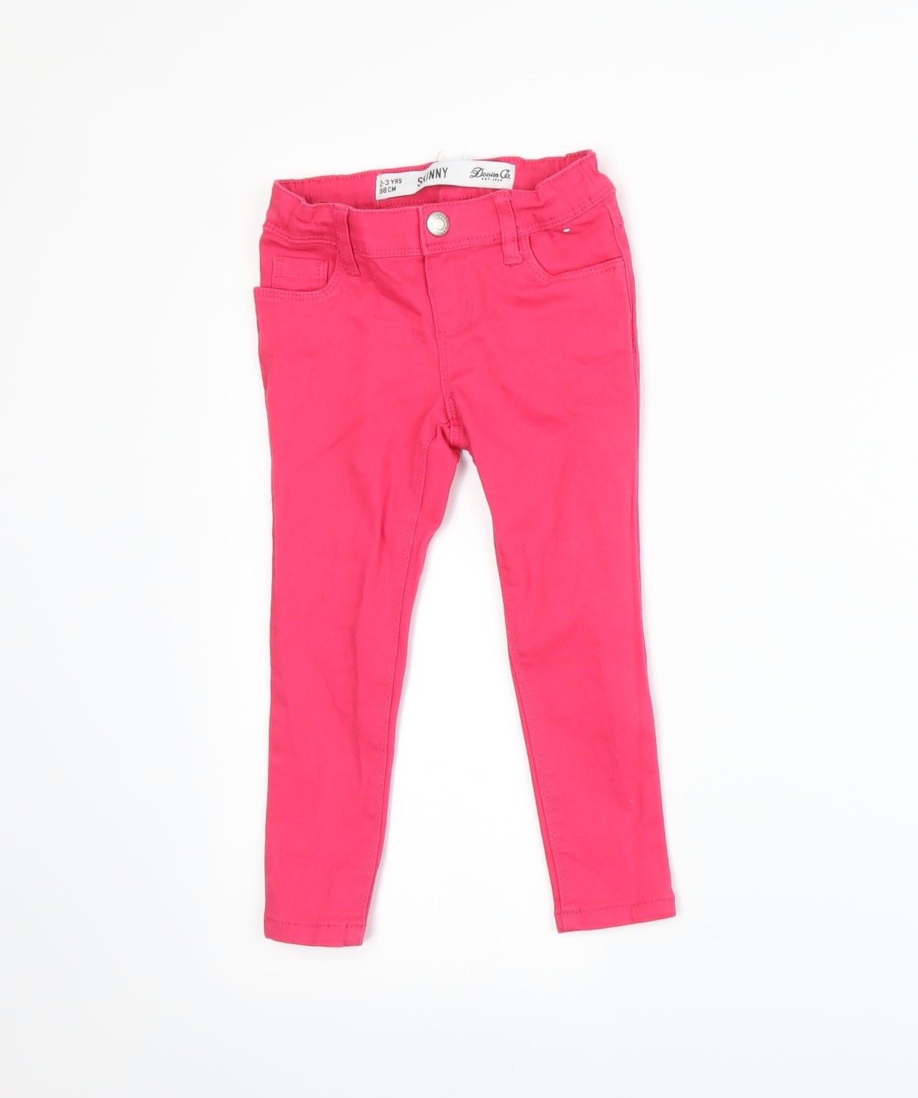 NEXT Girls Pink  Denim Skinny Jeans Size 2-3 Years